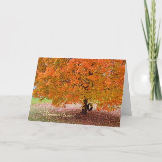 Remember When? Feestdagen Kaart (Voorkant)