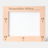 REMEMBER WHEN....? GEGRAVEERDE LIJSTJES (Voorkant)