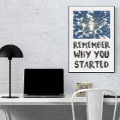 Remember Why Forest Sunlight Motivatational Poster