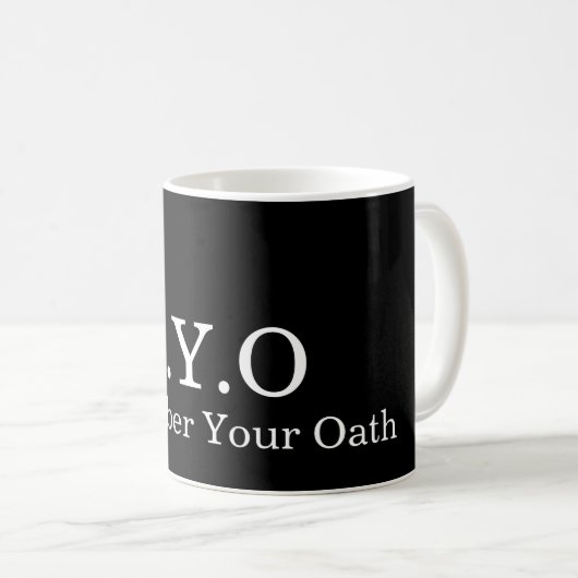 Remember Your Oath (RYO) Mug (Devant droit)