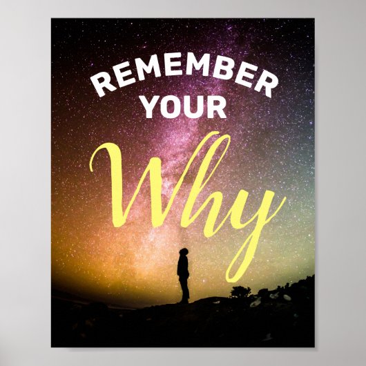 Remember Your Why Poster (Voorkant)