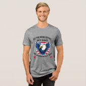 Remembering My Dad on Memorial Day Tri-Blend Shirt (Voorkant volledig)
