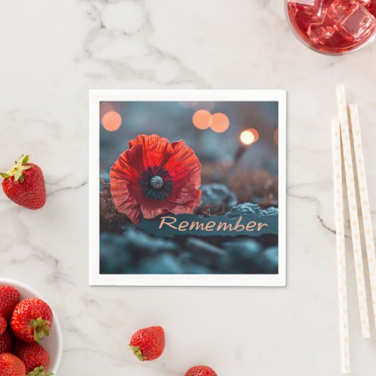 Remembrance Day Papieren servet (Insitu)