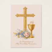 Remembrance Prayer Card for First Holy Communion (Devant)