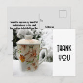 Remerciant la carte postale du chef (Devant / Derrière)