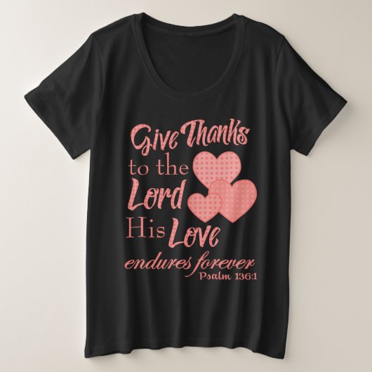 Remercie le Seigneur Bible Verse Shirts (Design devant)