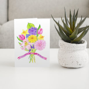 Remercie un carte de remerciements de groupe