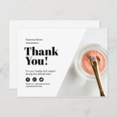 Remerciement Carte de Fidélité Cliente Réduction M (Devant / Derrière)