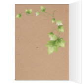 Remerciement de photo de mariage au lierre anglais (Intérieur (Gauche))