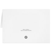 Remerciement Design avec de belles Iris Violettes (Dos Horizontal)