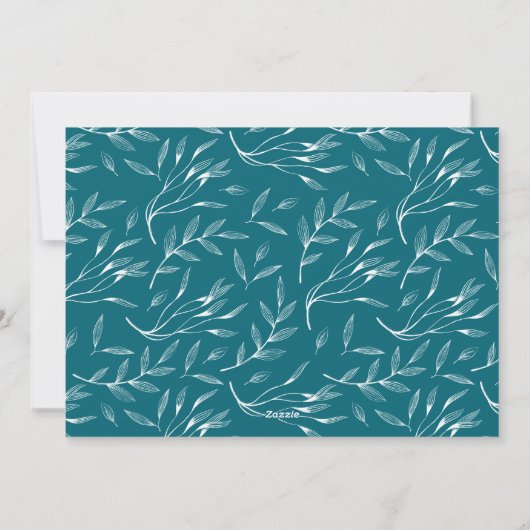 Remerciement Foliing | Carte photo de Thanksgiving (Dos)