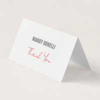 Remerciement minimaliste moderne élégant professio