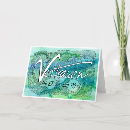 Remerciements 10e règle de sérénité - carte de confiance (Devant)