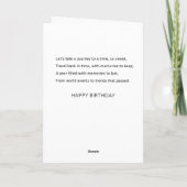 Remerciements 1986 L'Année De Votre Naissance Carte D'Anniversai (Dos)