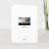 Remerciements À la carte funèbre de condoléances du ciel 2 (Dos)