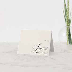 Remerciements À mon beau-père le jour de mon mariage Carte de me