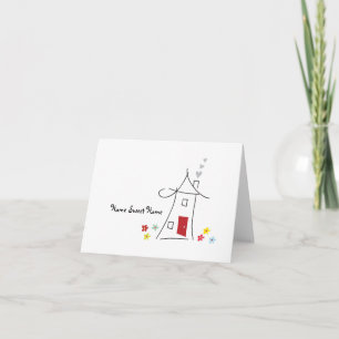 Remerciements Accueil Sweet Home Carte de voeux