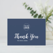 Remerciements Ajouter un script de logo et un Carte de remerciem (Debout devant)