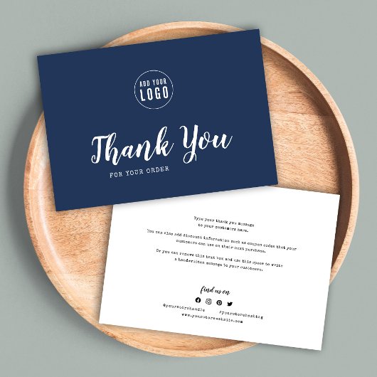 Remerciements Ajouter un script de logo et un Carte de remerciem