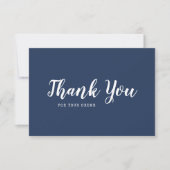 Remerciements Ajouter un script de logo et un Carte de remerciem (Devant)