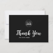 Remerciements Ajouter un script de logo et un Carte de remerciem (Devant)