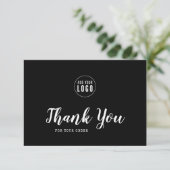 Remerciements Ajouter un script de logo et un Carte de remerciem (Debout devant)