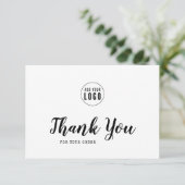 Remerciements Ajouter un script de logo et un Carte de remerciem (Debout devant)