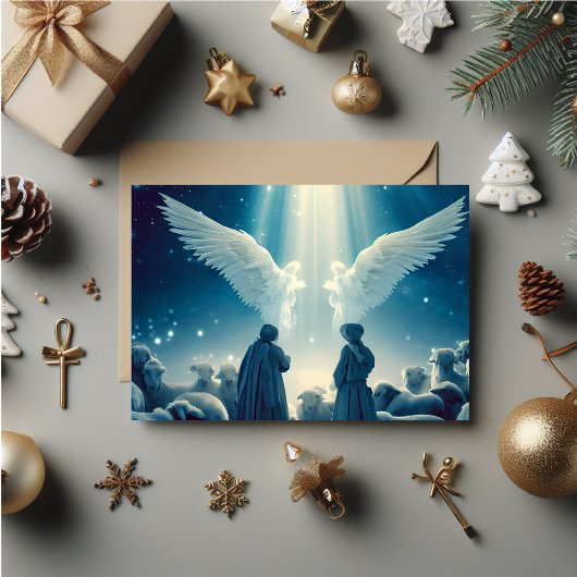 Remerciements Anges de Noël Carte de Noël