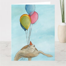 Animaux de fête : Carte de voeux de tortue 8,5"x11