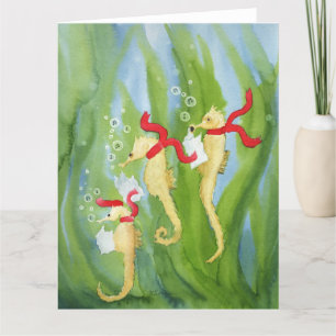 Remerciements Animaux de vacances inhabituels : Carte Seahorse 8