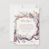 Remerciements Aquarelle Sakura Cherry Flower Carte de remercieme (Devant)