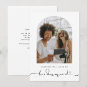 Remerciements Arch Frame Seras-tu ma carte de proposition de dem (Devant / Derrière)