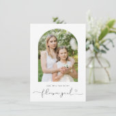 Remerciements Arch frame tu seras ma carte fille de fleurs (Debout devant)