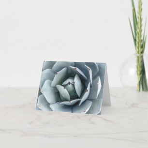 Remerciements Artichoke Agave Cactus Carte de note verte Sage