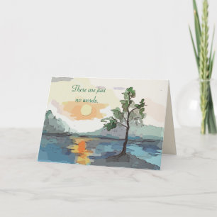 REMERCIEMENTS AUCUN MOT - CARTE DE SYMPATHIE DE SOUVENIRS