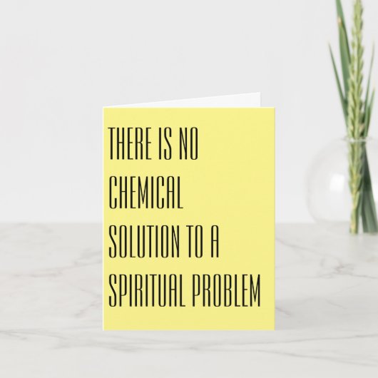 Remerciements Aucune solution chimique - Carte de note (Devant)