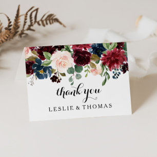 Remerciements Automne Rustique Éblouissant Carte de remerciement