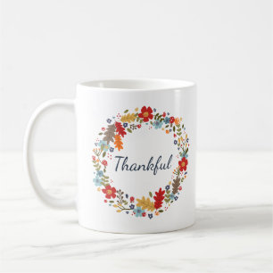 Remerciements Automne Wreath Mug Thanksgiving Cade