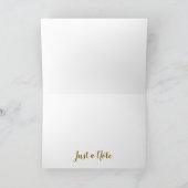 Remerciements Avec carte de note pliée Style & Élégance (Intérieur)