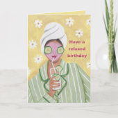 Remerciements Ayez une carte de voeux d'anniversaire pour femme  (Devant)