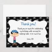 Remerciements Baby shower d'anniversaire de carte de (Devant / Derrière)