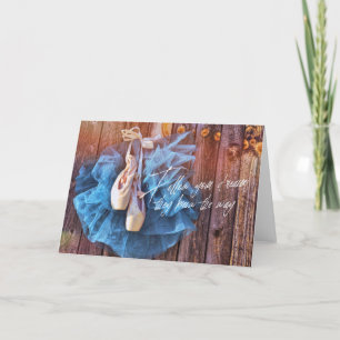 Remerciements BALLERINA DREAMS Carte de voeux