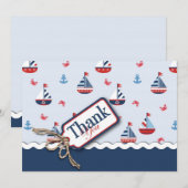Remerciements Bateaux oh ! Carte 2 de TY (Devant / Derrière)