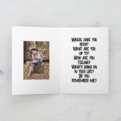 REMERCIEMENTS BEAUCOUP DE QUESTIONS VOUS MANQUANT CARTE (Intérieur)