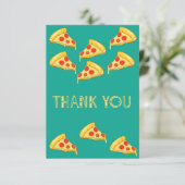 Remerciements Beaucoup De Tranches De Pizza - Carte de remerciem (Debout devant)