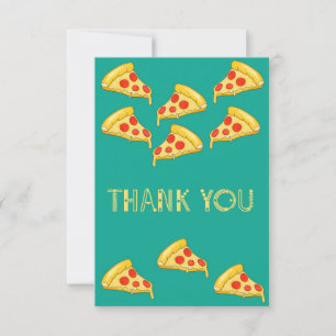 Remerciements Beaucoup De Tranches De Pizza - Carte de remerciem