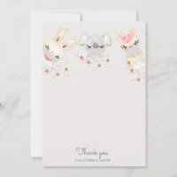 bébé animaux visage masque Baby shower Carte de re