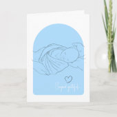 Remerciements Bébé bleu IVF Fertility Doctor Carte de remercieme (Devant)