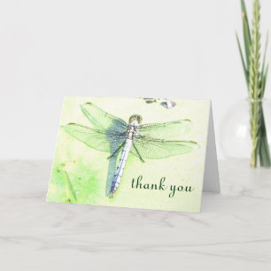 Remerciements Belle carte de "merci" Dragonfly
