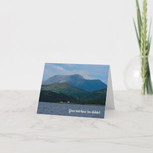 Remerciements Ben Nevis, Écosse Carte de voeux